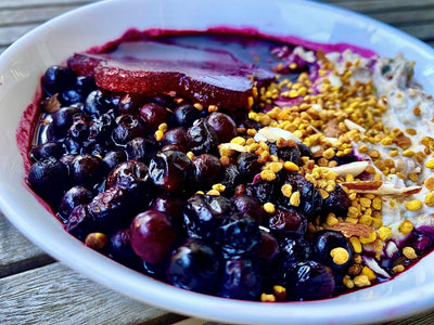 Pecan Butter and Gelatin Granola Bowl