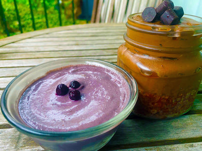 Nutty Blueberry Pudding And Chocolate Pudding Alternative